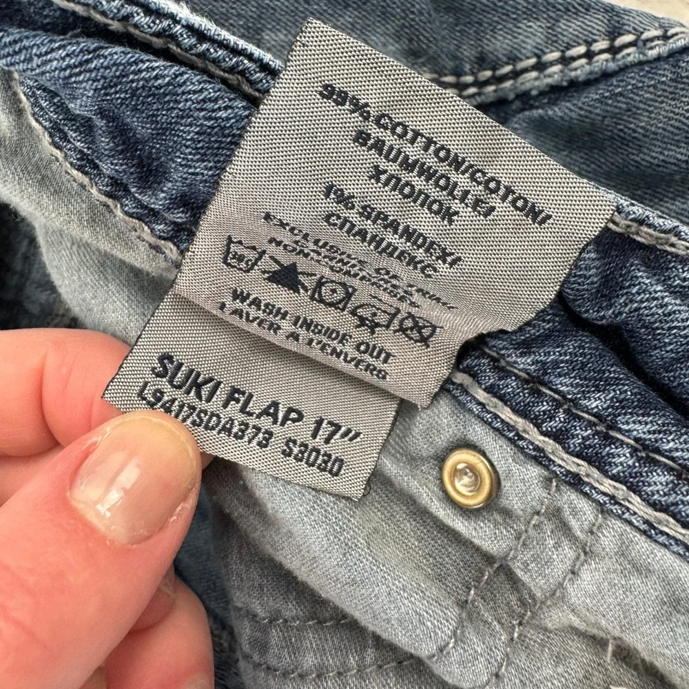 Silver Jeans Co Suki Flap 17 Bootcut‎ Jeans Medium Wash W29 L31 Thick Stitch